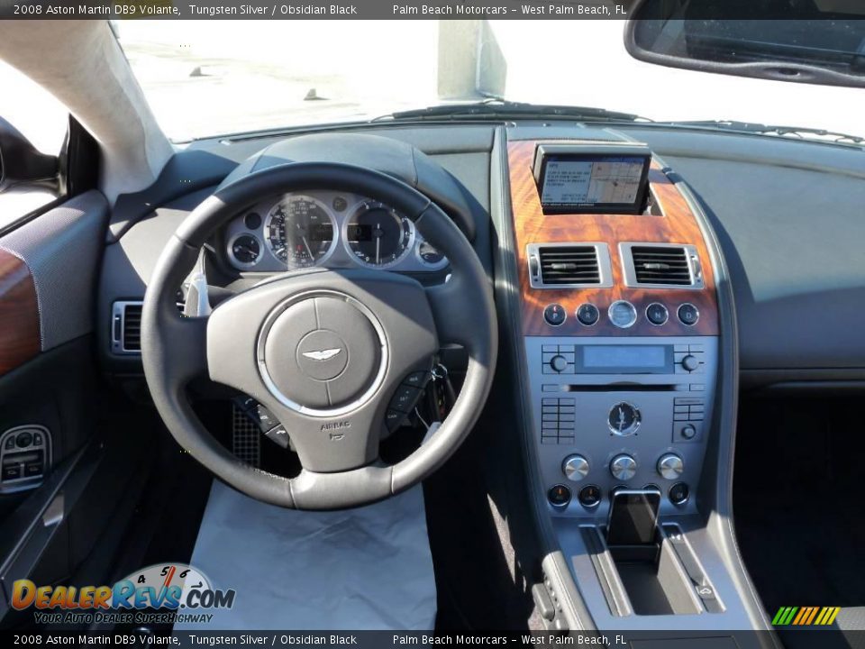 2008 Aston Martin DB9 Volante Tungsten Silver / Obsidian Black Photo #14
