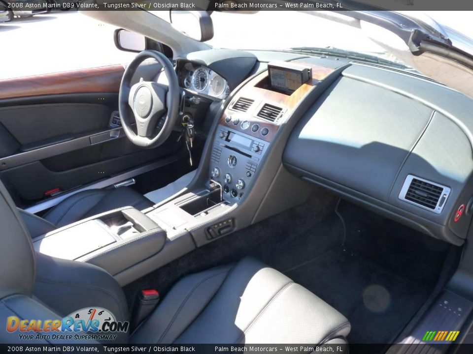 2008 Aston Martin DB9 Volante Tungsten Silver / Obsidian Black Photo #15