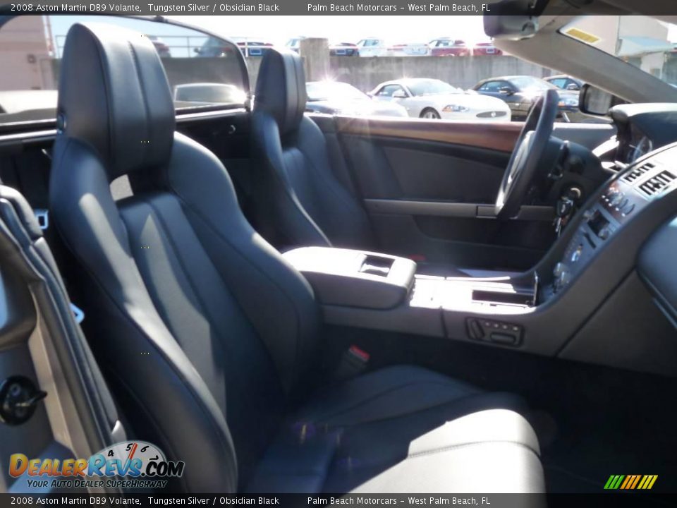 2008 Aston Martin DB9 Volante Tungsten Silver / Obsidian Black Photo #16