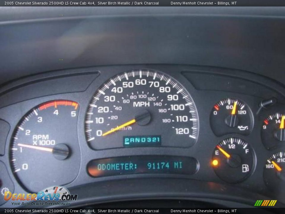 2005 Chevrolet Silverado 2500HD LS Crew Cab 4x4 Silver Birch Metallic / Dark Charcoal Photo #15