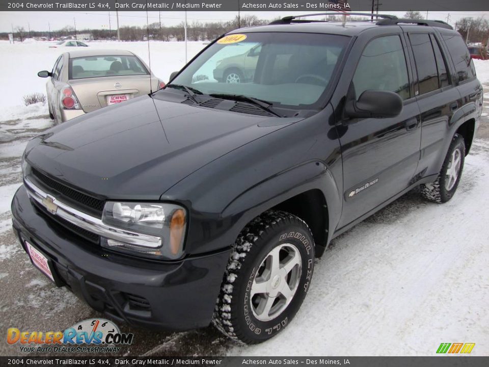 2004 Chevrolet TrailBlazer LS 4x4 Dark Gray Metallic / Medium Pewter Photo #1
