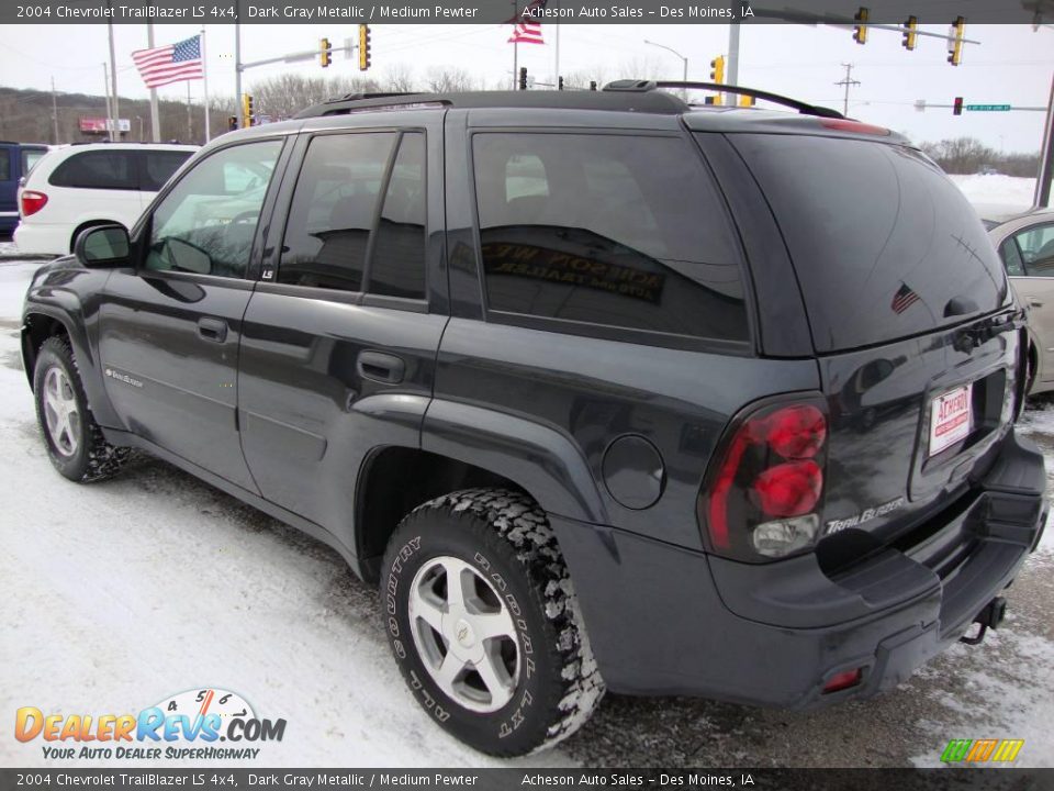 2004 Chevrolet TrailBlazer LS 4x4 Dark Gray Metallic / Medium Pewter Photo #3