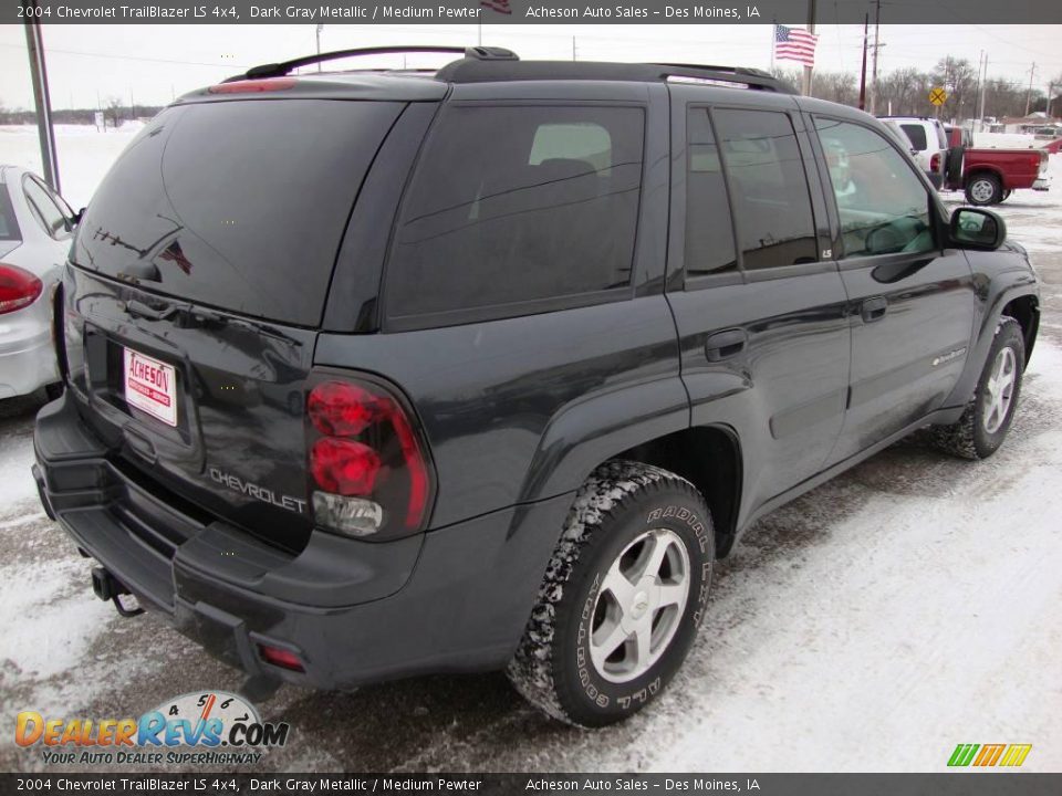 2004 Chevrolet TrailBlazer LS 4x4 Dark Gray Metallic / Medium Pewter Photo #5
