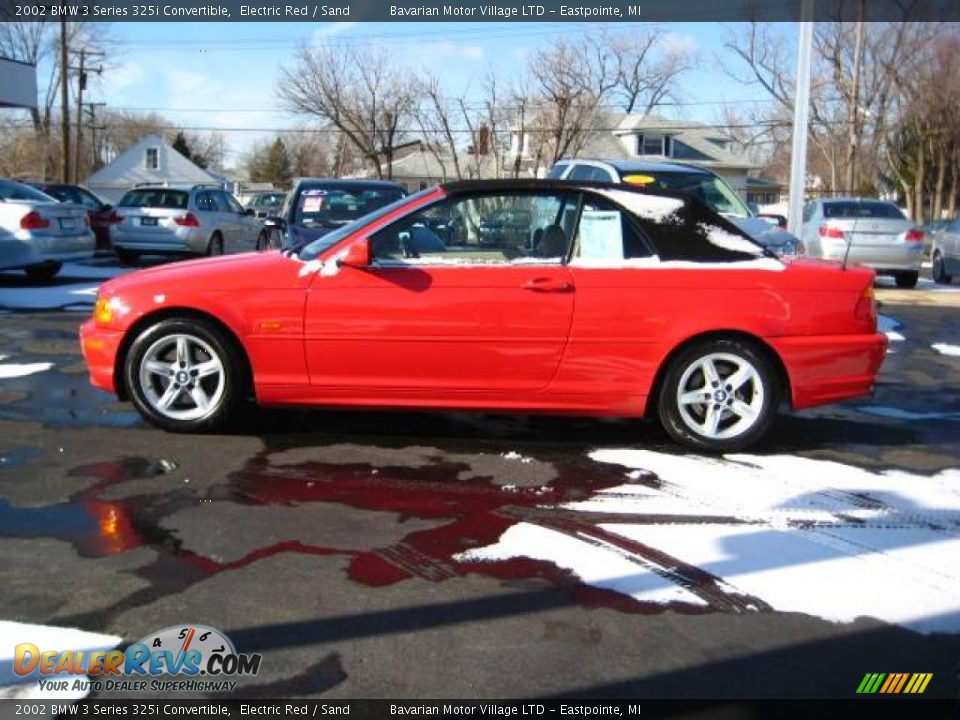 2002 BMW 3 Series 325i Convertible Electric Red / Sand Photo #2