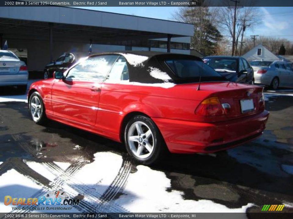 2002 BMW 3 Series 325i Convertible Electric Red / Sand Photo #3