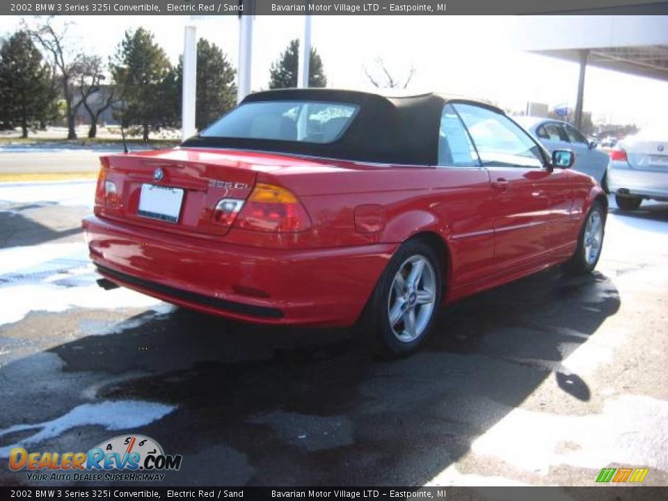 2002 BMW 3 Series 325i Convertible Electric Red / Sand Photo #5