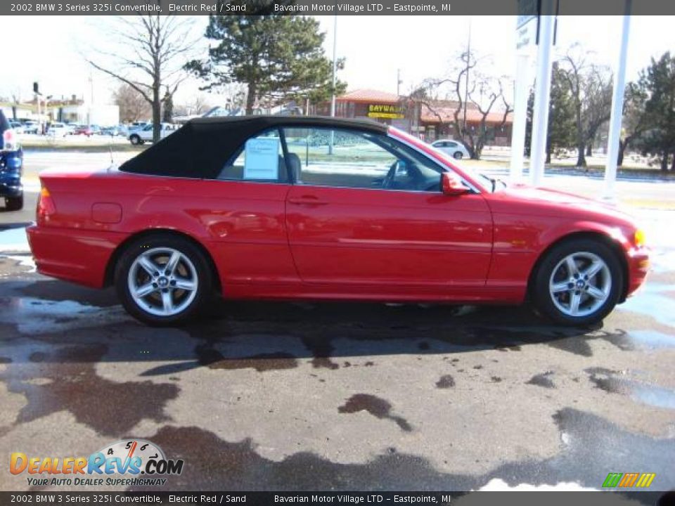 2002 BMW 3 Series 325i Convertible Electric Red / Sand Photo #6