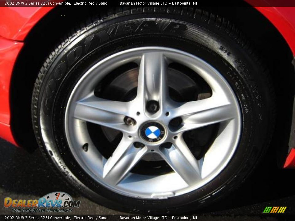 2002 BMW 3 Series 325i Convertible Electric Red / Sand Photo #10