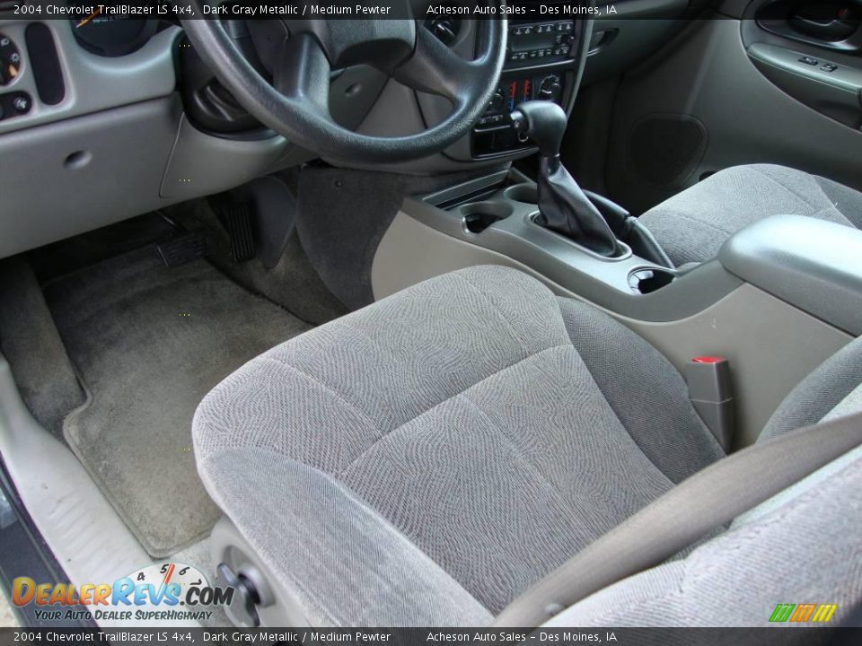 2004 Chevrolet TrailBlazer LS 4x4 Dark Gray Metallic / Medium Pewter Photo #14