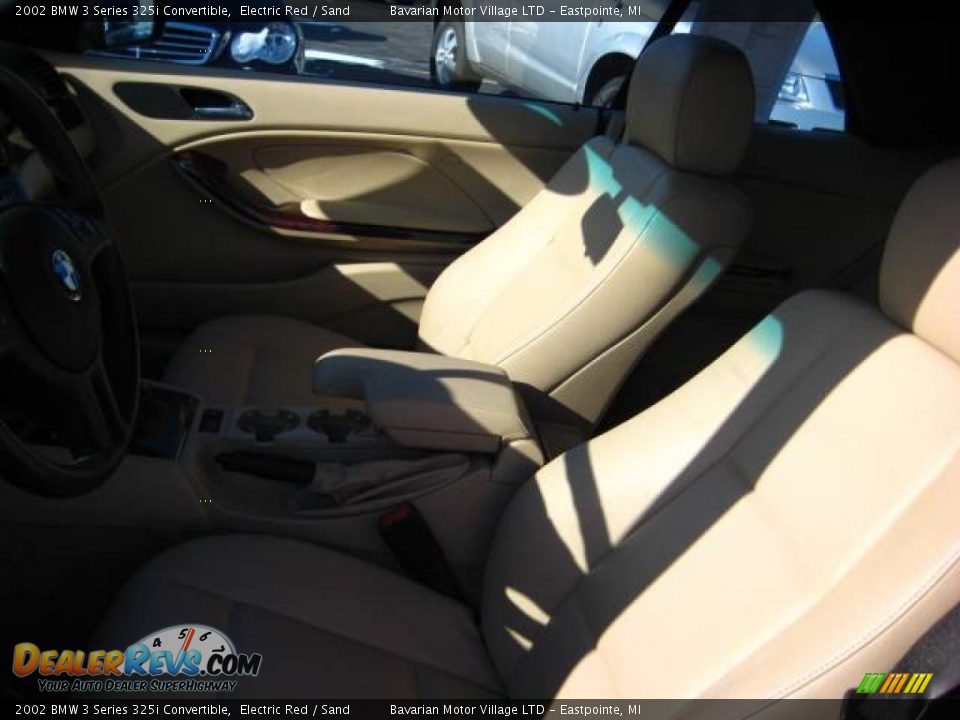 2002 BMW 3 Series 325i Convertible Electric Red / Sand Photo #13