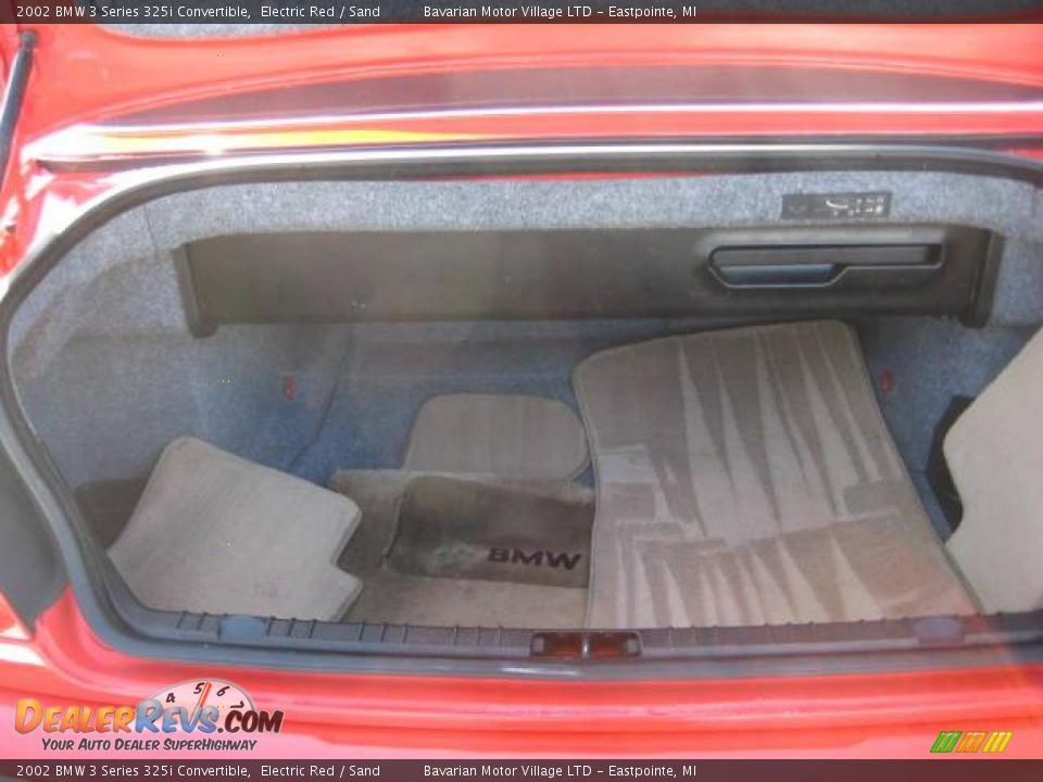 2002 BMW 3 Series 325i Convertible Electric Red / Sand Photo #15