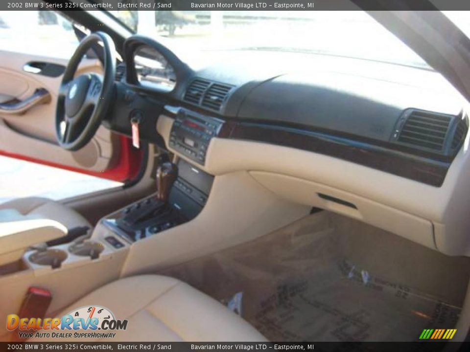 2002 BMW 3 Series 325i Convertible Electric Red / Sand Photo #16