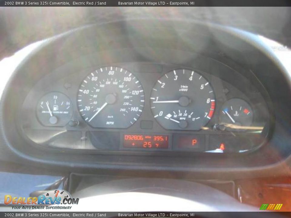 2002 BMW 3 Series 325i Convertible Electric Red / Sand Photo #20