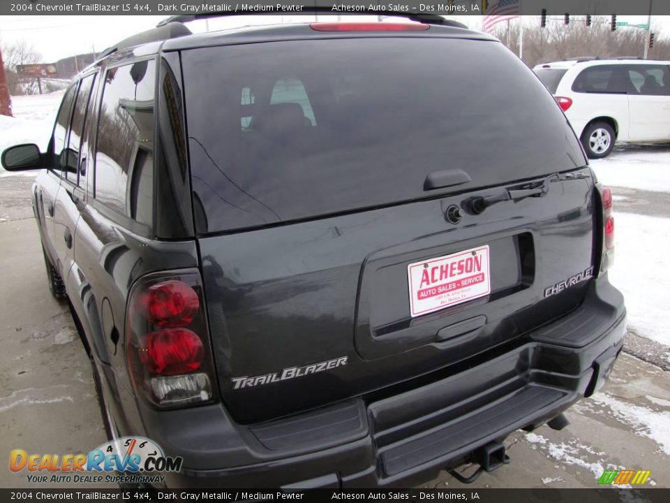 2004 Chevrolet TrailBlazer LS 4x4 Dark Gray Metallic / Medium Pewter Photo #24