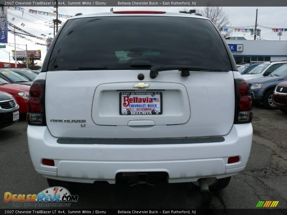 2007 Chevrolet TrailBlazer LT 4x4 Summit White / Ebony Photo #5
