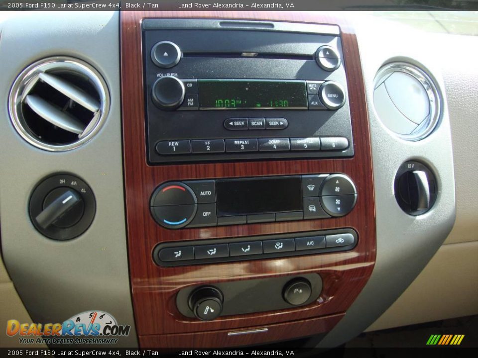 2005 Ford F150 Lariat SuperCrew 4x4 Black / Tan Photo #16