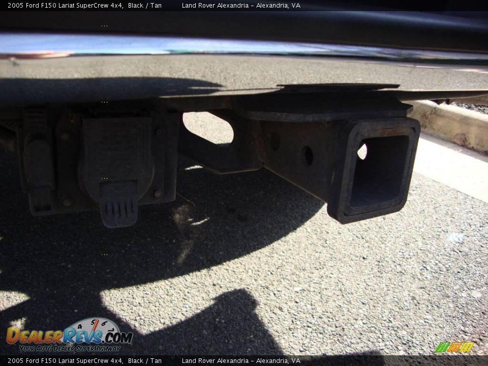 2005 Ford F150 Lariat SuperCrew 4x4 Black / Tan Photo #22