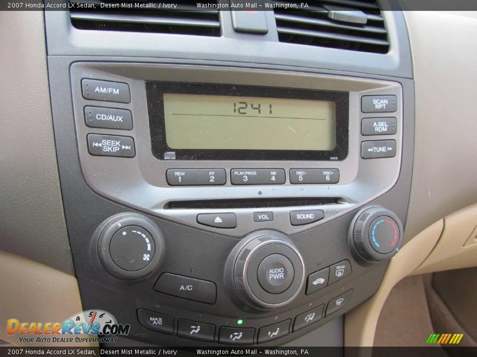 2007 Honda Accord LX Sedan Desert Mist Metallic / Ivory Photo #15