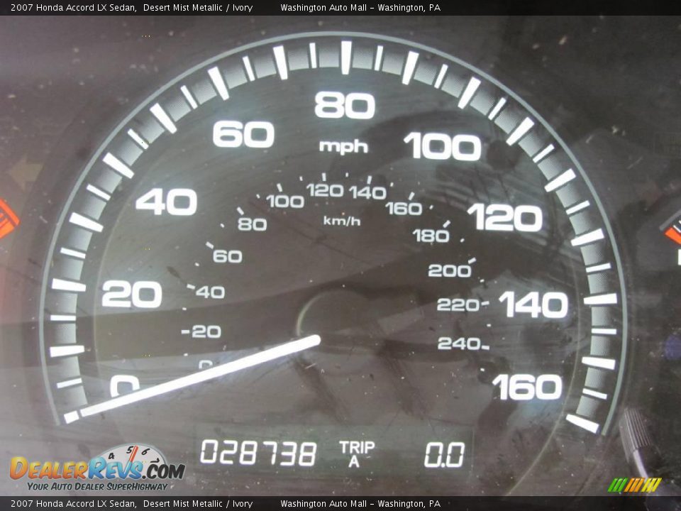 2007 Honda Accord LX Sedan Desert Mist Metallic / Ivory Photo #20