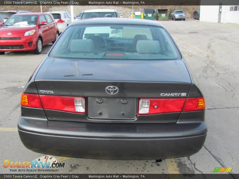2000 Toyota Camry LE Graphite Gray Pearl / Gray Photo #5