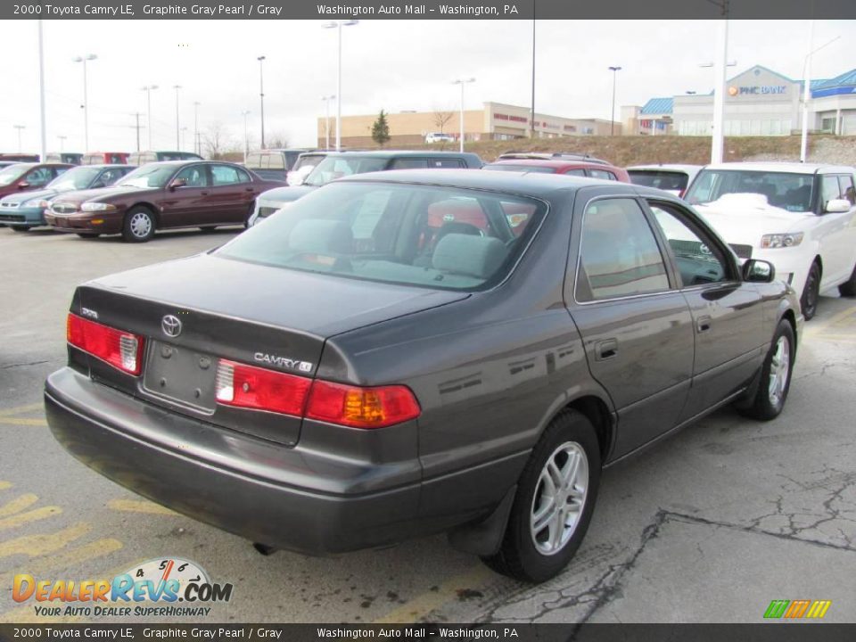 2000 Toyota Camry LE Graphite Gray Pearl / Gray Photo #7