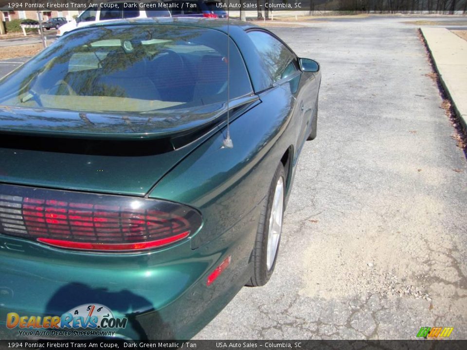 1994 Pontiac Firebird Trans Am Coupe Dark Green Metallic / Tan Photo #3