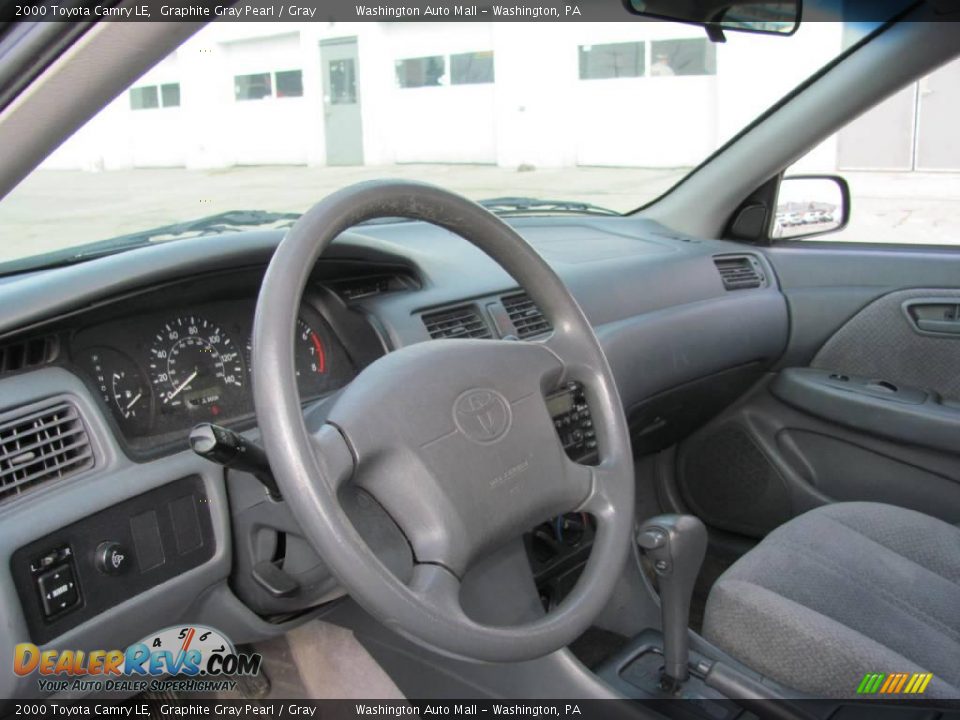 2000 Toyota Camry LE Graphite Gray Pearl / Gray Photo #12