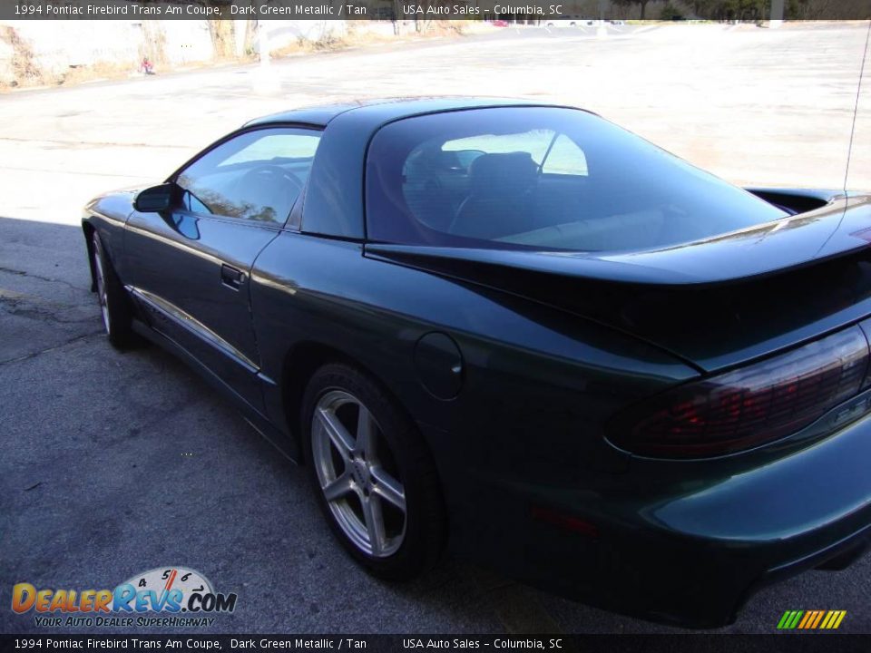 1994 Pontiac Firebird Trans Am Coupe Dark Green Metallic / Tan Photo #8
