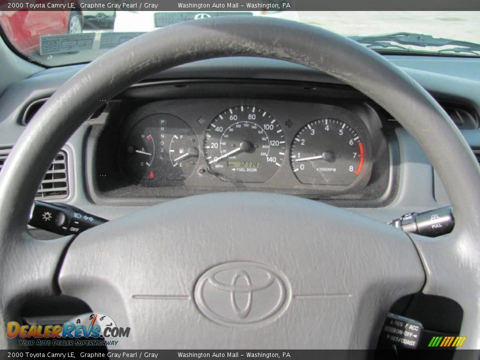 2000 Toyota Camry LE Graphite Gray Pearl / Gray Photo #17