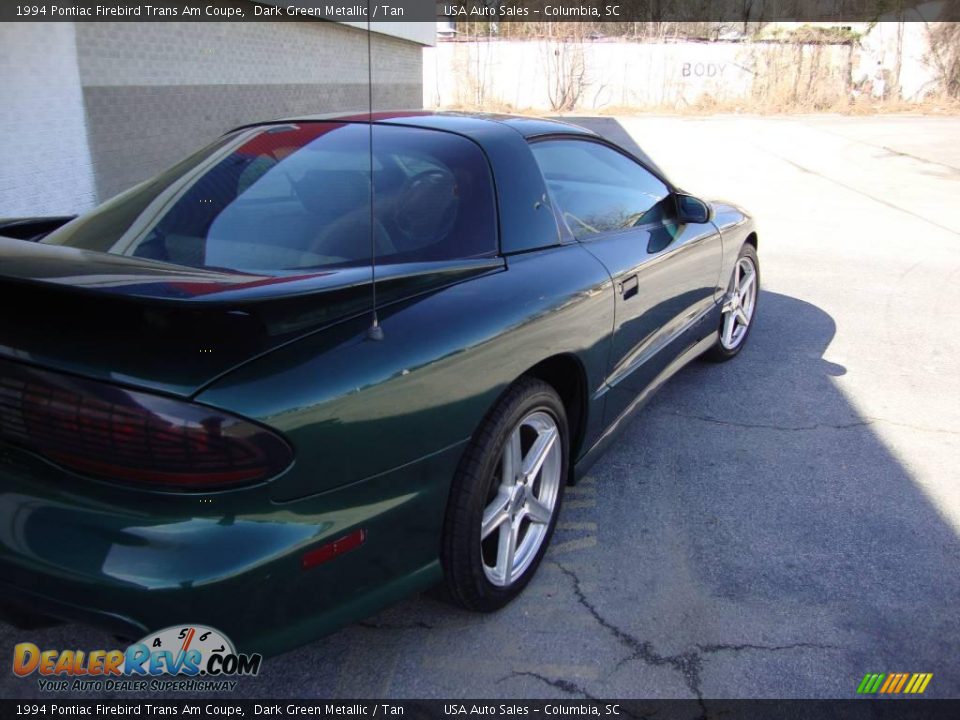 1994 Pontiac Firebird Trans Am Coupe Dark Green Metallic / Tan Photo #10