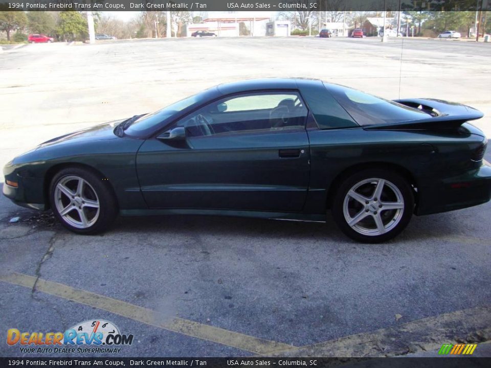 1994 Pontiac Firebird Trans Am Coupe Dark Green Metallic / Tan Photo #14