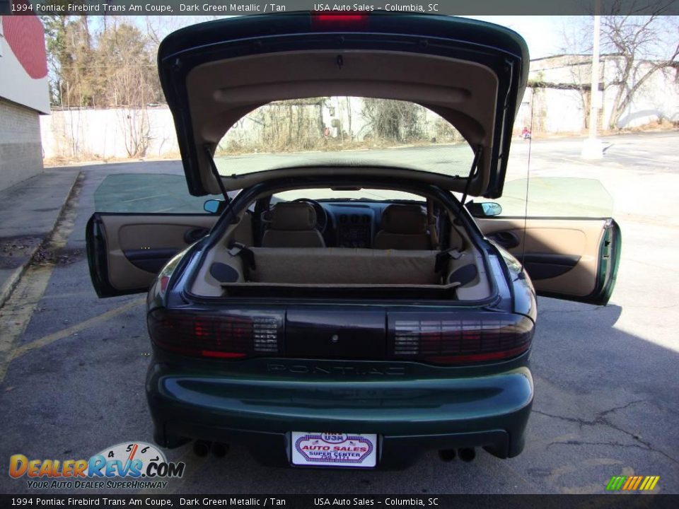 1994 Pontiac Firebird Trans Am Coupe Dark Green Metallic / Tan Photo #35