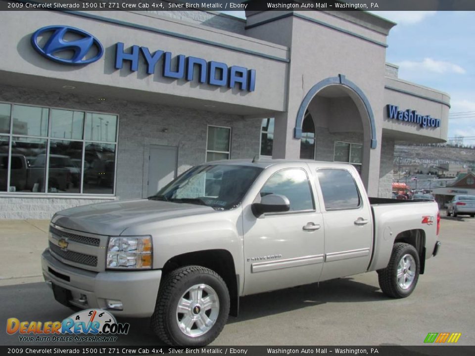 2009 Chevrolet Silverado 1500 LT Z71 Crew Cab 4x4 Silver Birch Metallic / Ebony Photo #1