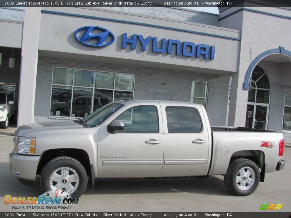 2009 Chevrolet Silverado 1500 LT Z71 Crew Cab 4x4 Silver Birch Metallic / Ebony Photo #2