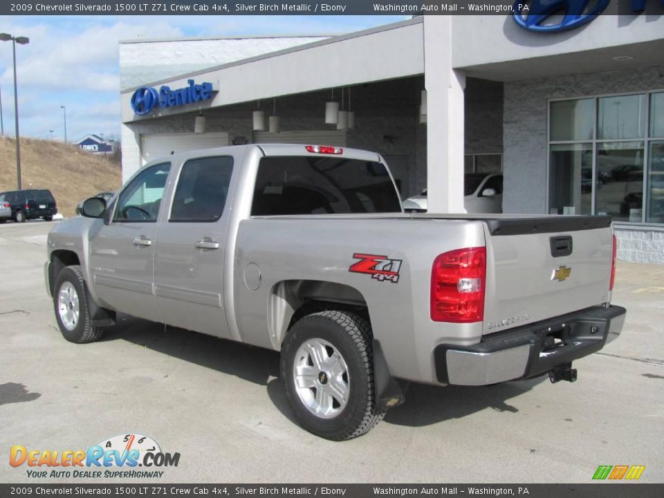 2009 Chevrolet Silverado 1500 LT Z71 Crew Cab 4x4 Silver Birch Metallic / Ebony Photo #3