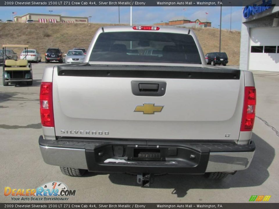 2009 Chevrolet Silverado 1500 LT Z71 Crew Cab 4x4 Silver Birch Metallic / Ebony Photo #4