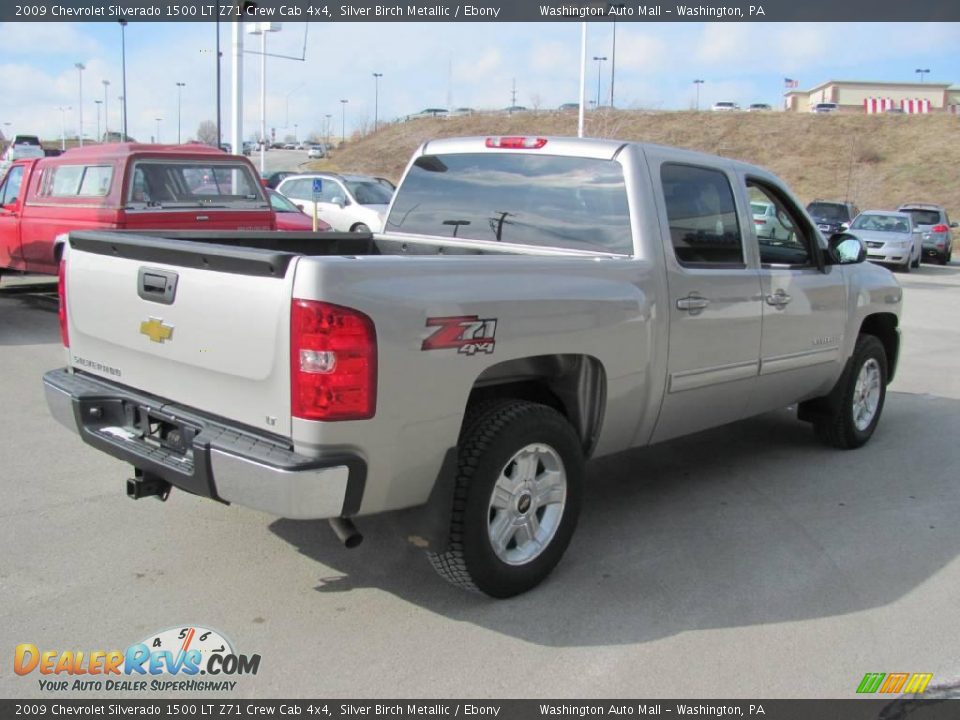 2009 Chevrolet Silverado 1500 LT Z71 Crew Cab 4x4 Silver Birch Metallic / Ebony Photo #6