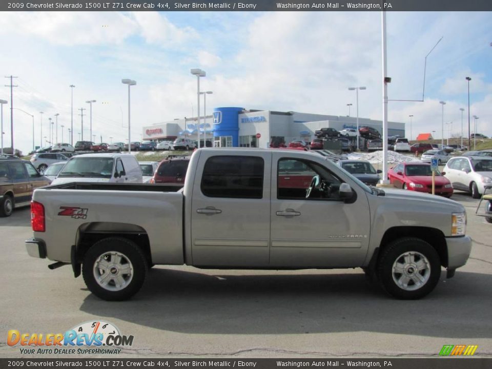 2009 Chevrolet Silverado 1500 LT Z71 Crew Cab 4x4 Silver Birch Metallic / Ebony Photo #7