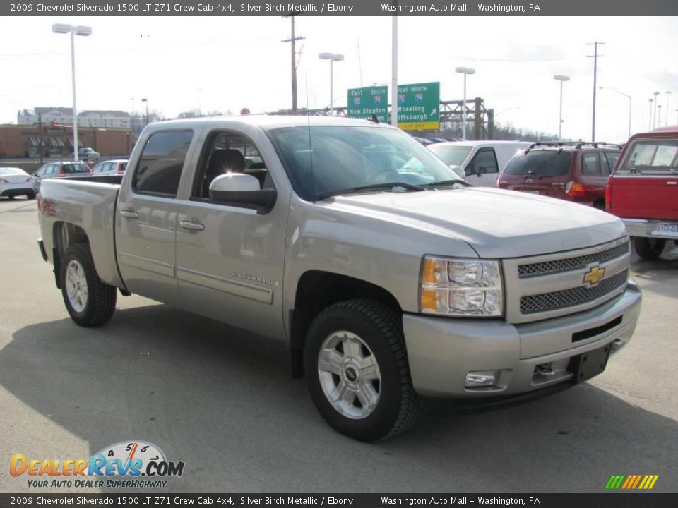 2009 Chevrolet Silverado 1500 LT Z71 Crew Cab 4x4 Silver Birch Metallic / Ebony Photo #8