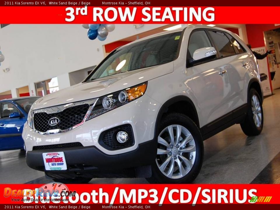 2011 Kia Sorento EX V6 White Sand Beige / Beige Photo #1