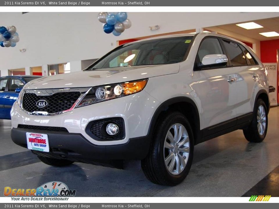 2011 Kia Sorento EX V6 White Sand Beige / Beige Photo #3