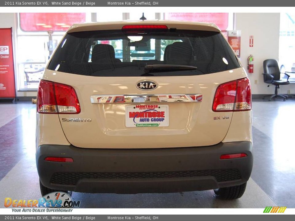 2011 Kia Sorento EX V6 White Sand Beige / Beige Photo #6