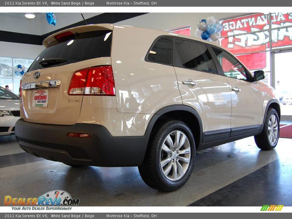 2011 Kia Sorento EX V6 White Sand Beige / Beige Photo #8