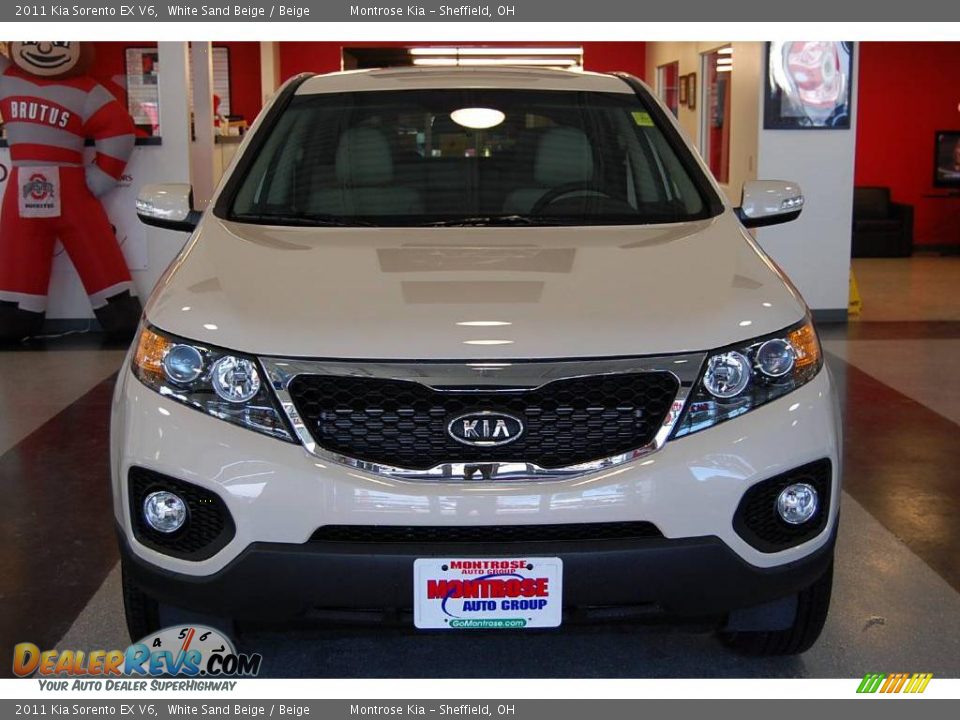 2011 Kia Sorento EX V6 White Sand Beige / Beige Photo #11