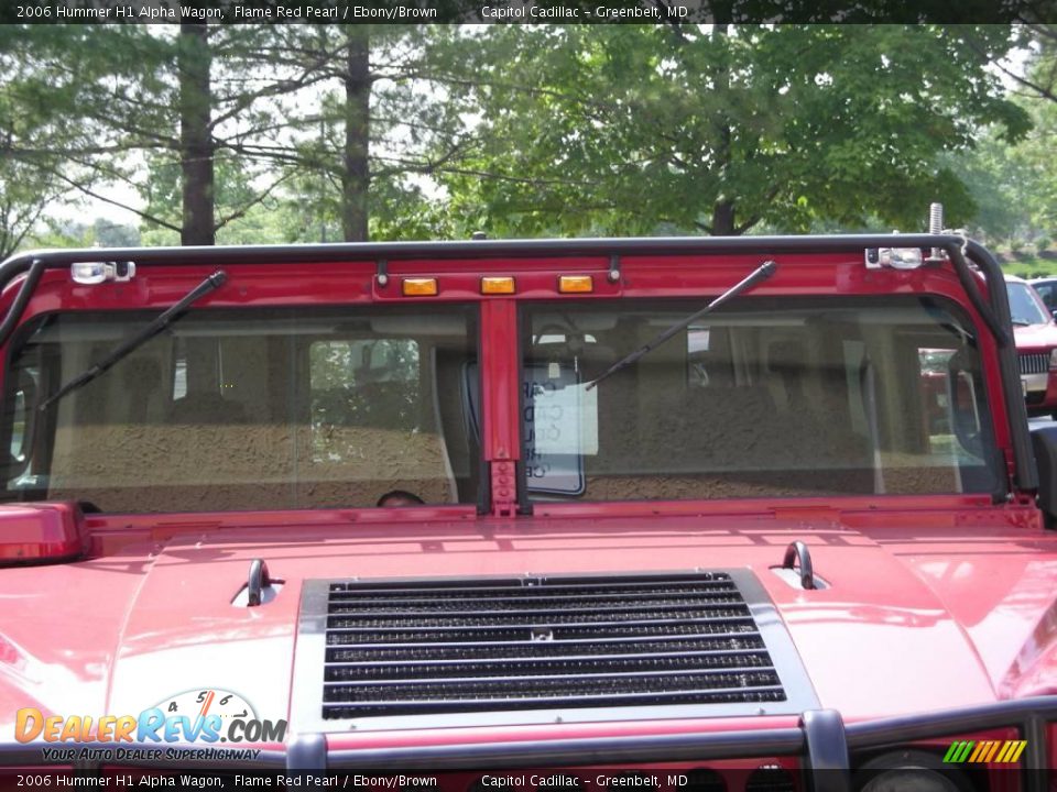 2006 Hummer H1 Alpha Wagon Flame Red Pearl / Ebony/Brown Photo #4