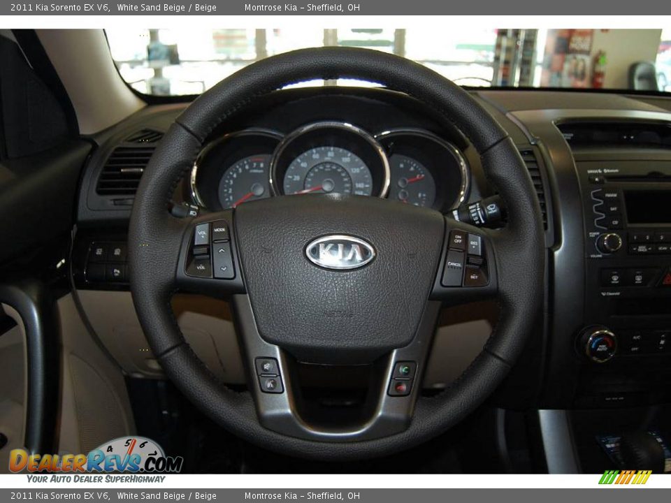 2011 Kia Sorento EX V6 White Sand Beige / Beige Photo #33
