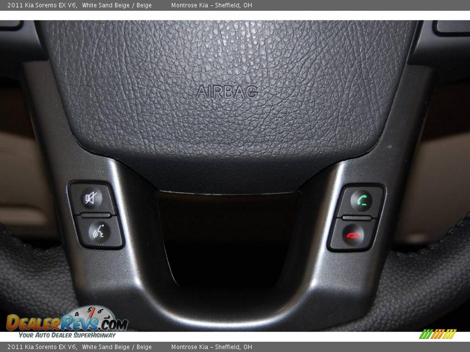 2011 Kia Sorento EX V6 White Sand Beige / Beige Photo #35
