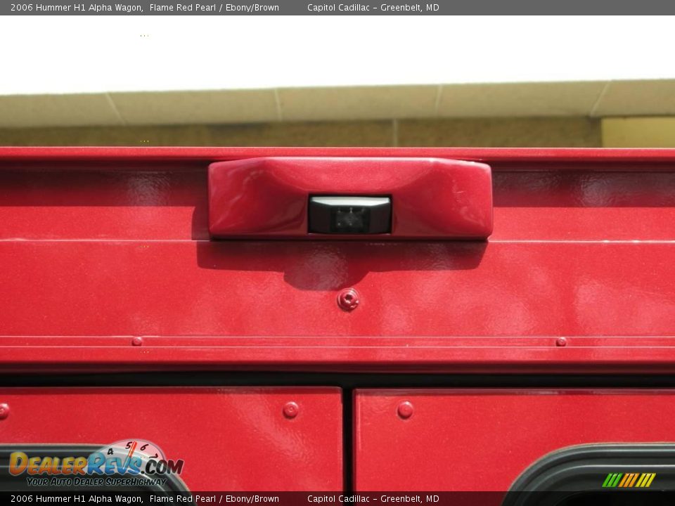2006 Hummer H1 Alpha Wagon Flame Red Pearl / Ebony/Brown Photo #8