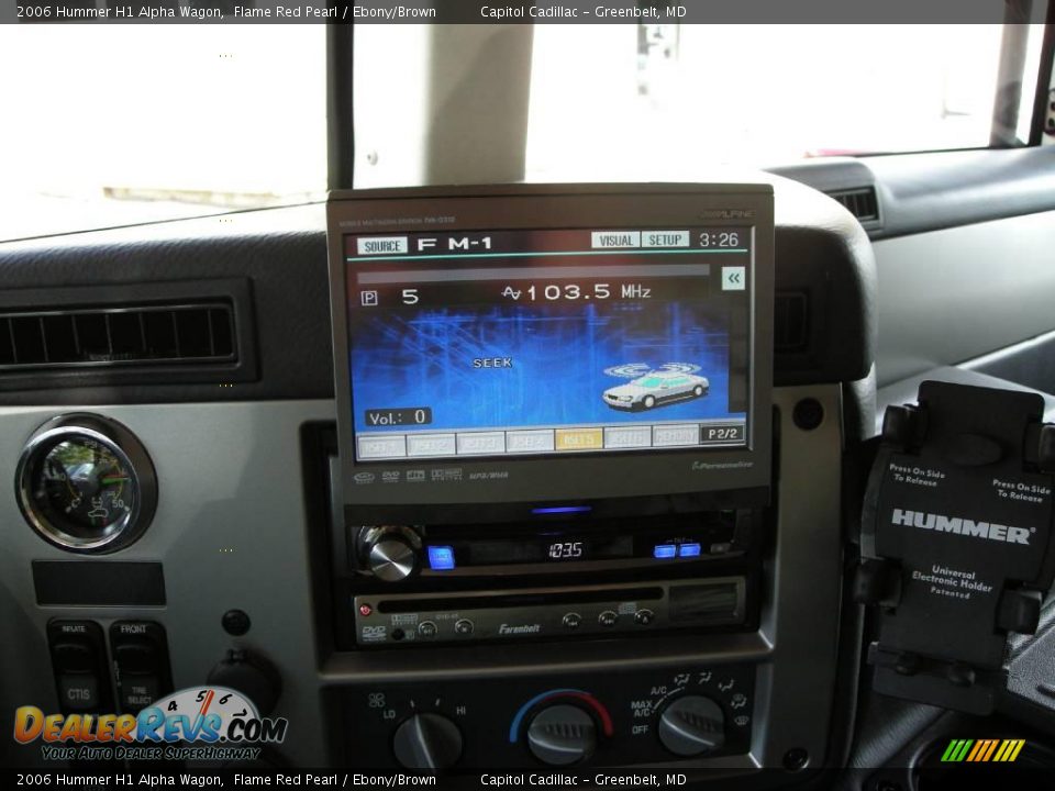 2006 Hummer H1 Alpha Wagon Flame Red Pearl / Ebony/Brown Photo #13
