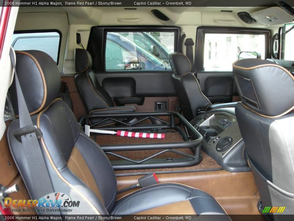 2006 Hummer H1 Alpha Wagon Flame Red Pearl / Ebony/Brown Photo #14